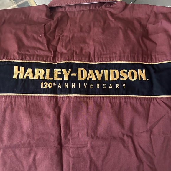 Harley-Davidson Maroon 120th Anniversary Shirt with tags - Picture 6 of 6